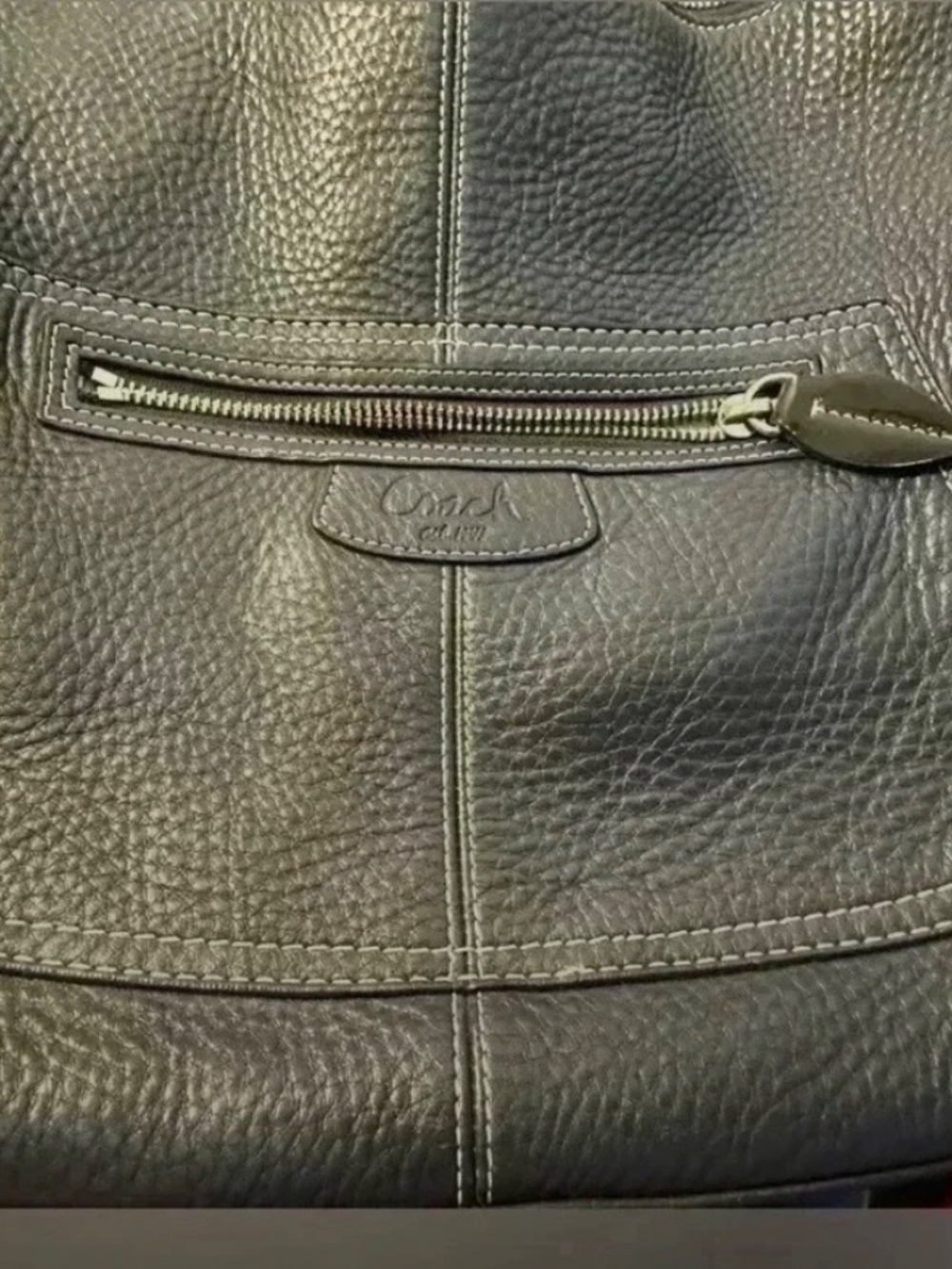 Coach Pebbled Leather Medium Hobo Bag (specifically sty - Picture 2 of 7